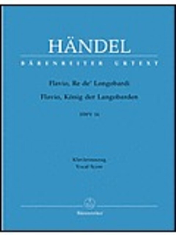 Flavio Re De Longobardi Hwv 16 Ger/Ital Urtext