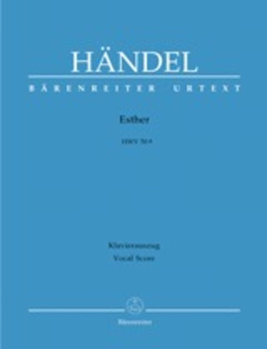 Esther Hwv  50A Vocal Score