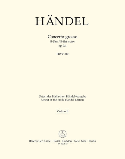 Concerto Grosso B-Dur Op. 3/1 Hwv 312