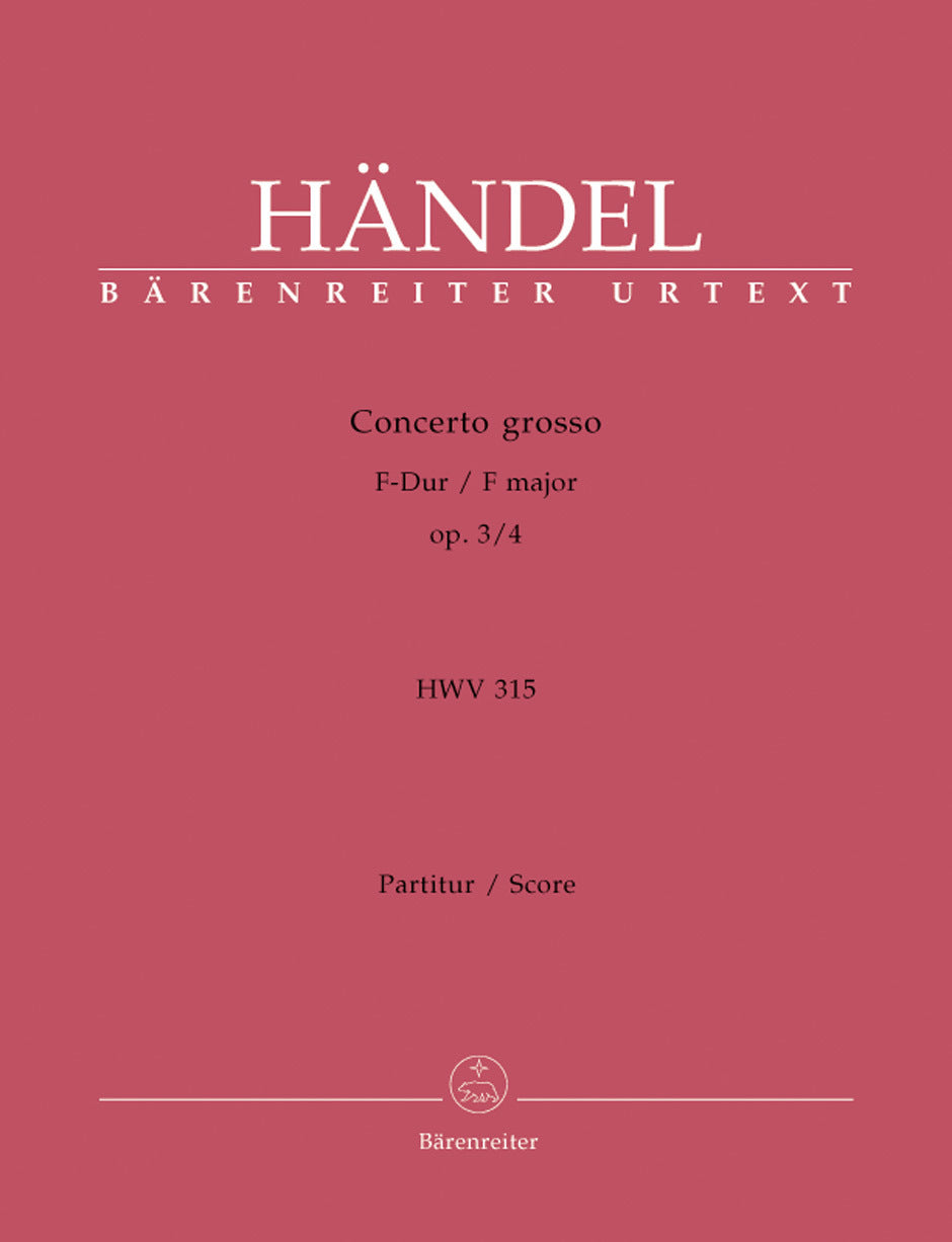Concerto Grosso In F Major Hwv 315