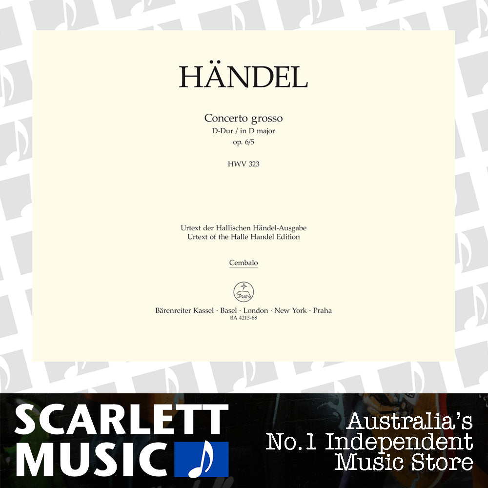 Concerto Grosso D-Dur Op. 6/5 Hwv 323 — view 2