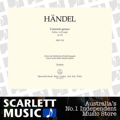 Concerto Grosso D-Dur Op. 6/5 Hwv 323 — view 2