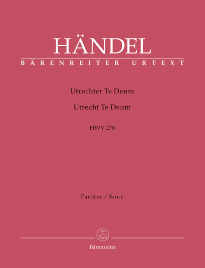 Utrecht Te Deum HWV278 Wind Set - Full Orchestra Sheet Music