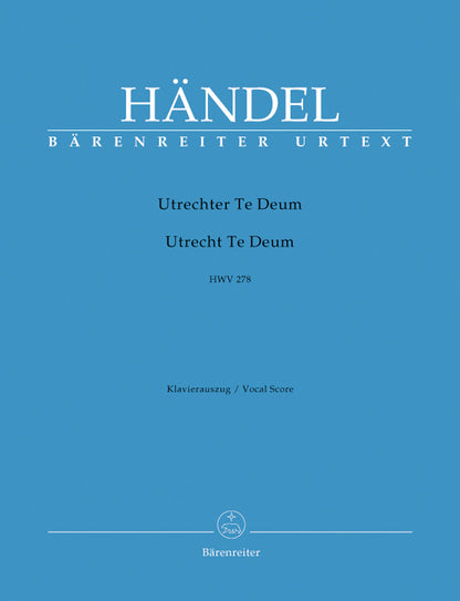Utrecht Te Deum HWV278 Full Orchestra Sheet Music