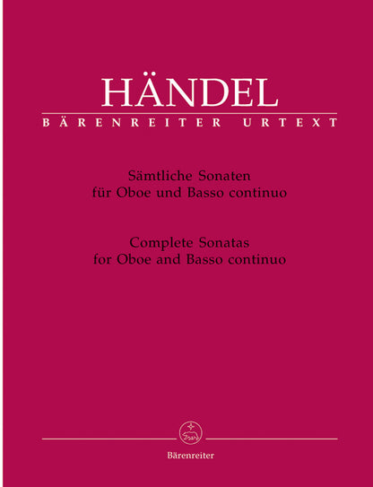 Complete Sonatas For Oboe And Basso Continuo
