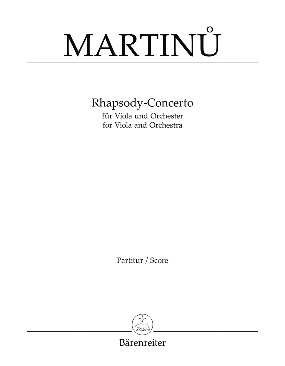 Rhapsody-Concerto For Viola And Orchestra