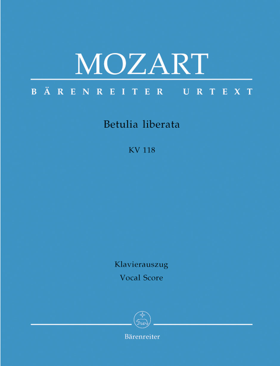 Betulia Liberata K118 Vocal Sheet Music