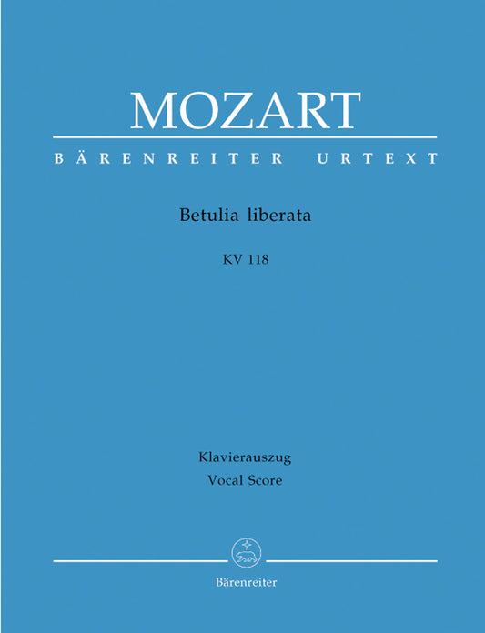 Betulia Liberata K118 Vocal Sheet Music