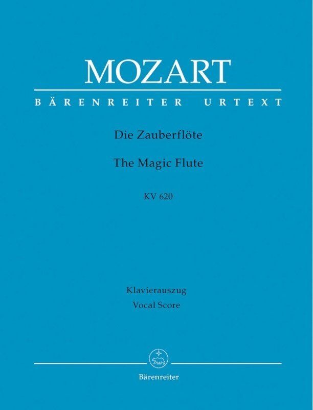 Mozart - The Magic Flute K 620 Vocal Score, Edited by Gernot Gruber and Alfred Orel, Barenreiter, 268 Pages, Voice Format