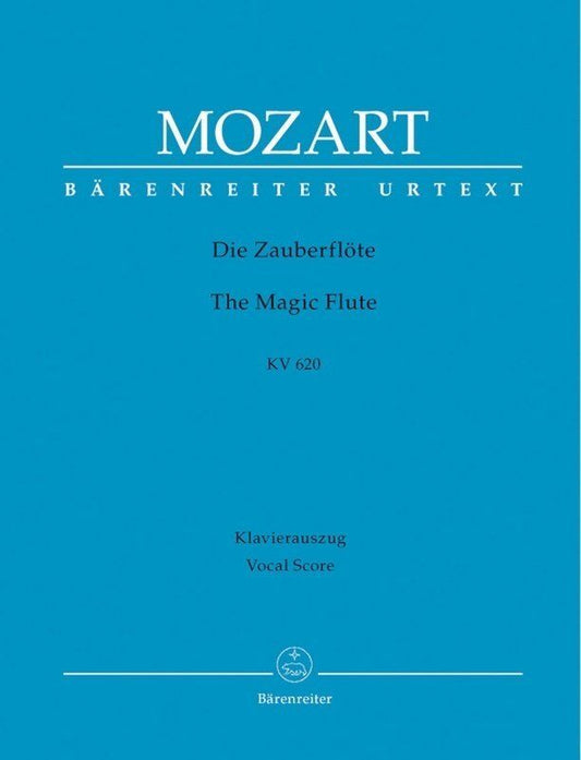 Mozart - The Magic Flute K 620 Vocal Score, Edited by Gernot Gruber and Alfred Orel, Barenreiter, 268 Pages, Voice Format