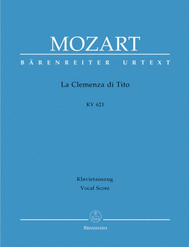 La Clemenza Di Tito K 621 Vocal Score