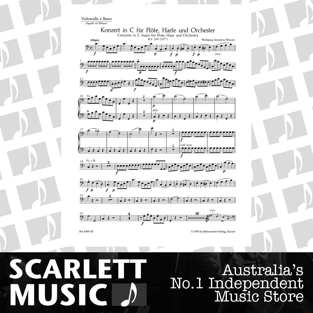 Concerto For Flute, Harp And Orchestra In C Major K. 299 (297C) — view 2