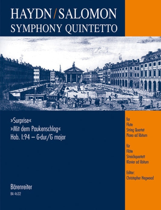 Symphony Hob 1 No 94 Flute Str 4Et (Piano Ad Lib) Book