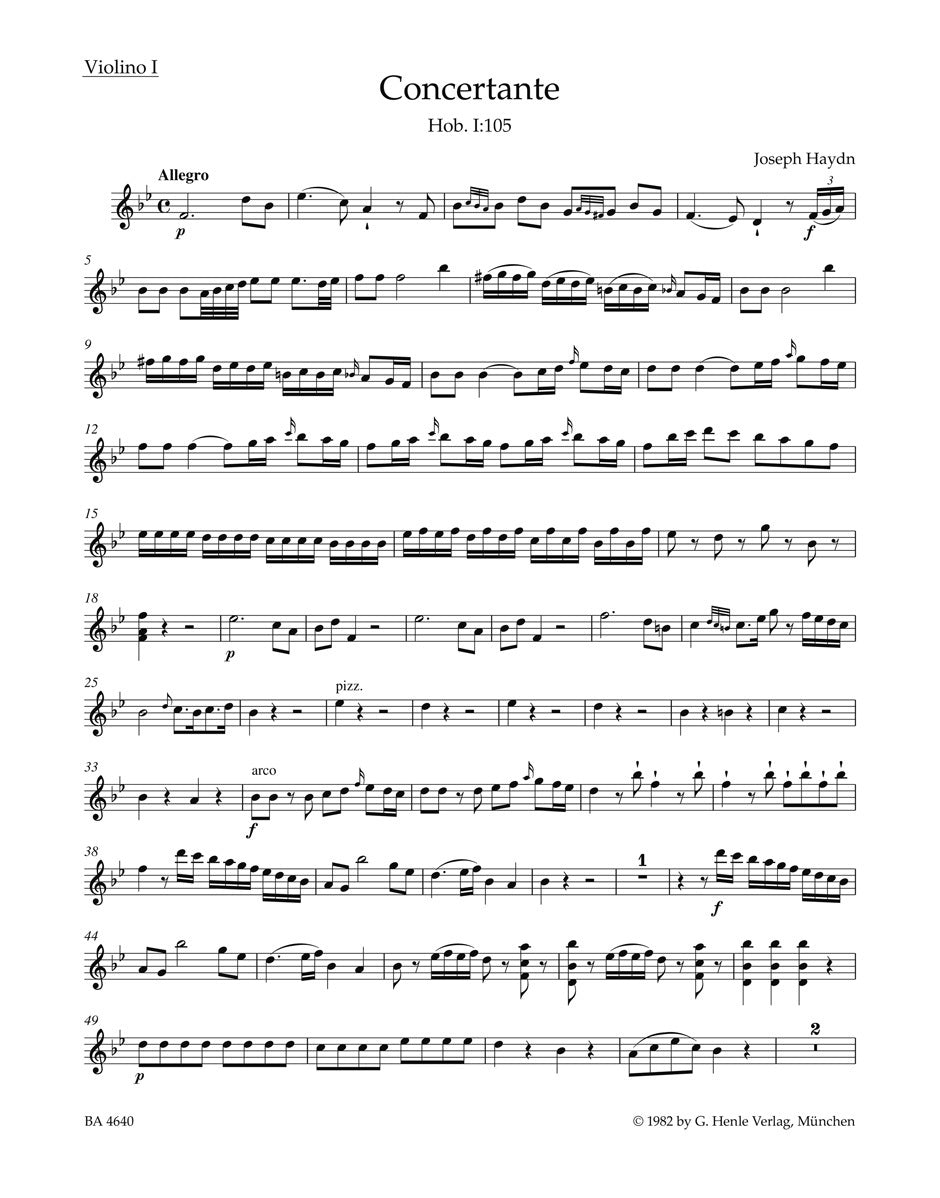 Concertante Hob. I:105