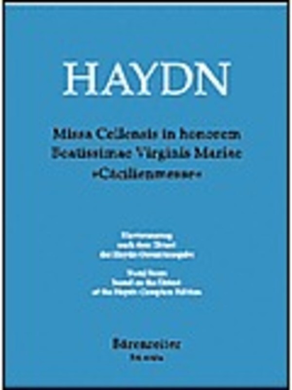 St Cecilia Mass Hob Xxii:5 Vocal Score