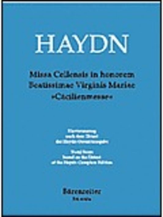 St Cecilia Mass Hob Xxii:5 Vocal Score