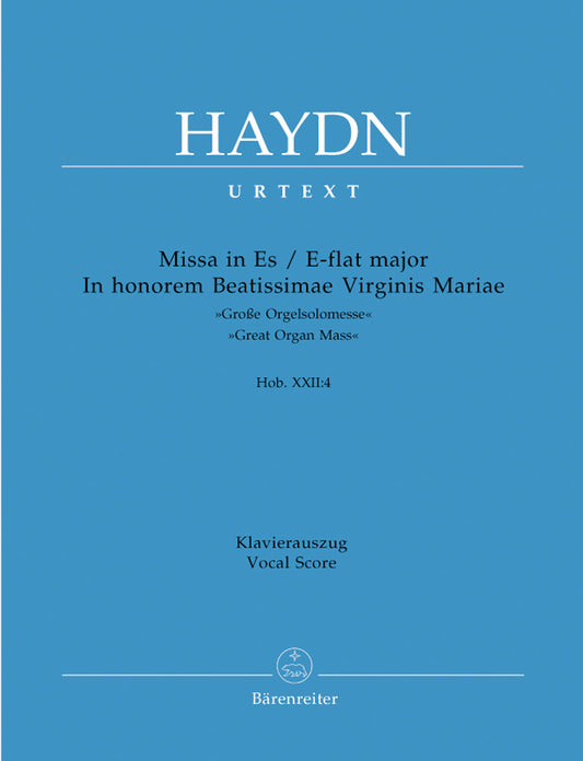 Missa In Honorem Beatissimae Virginis Mariae In E-Flat Major Hob. Xxii:4 "Great Organ Mass"