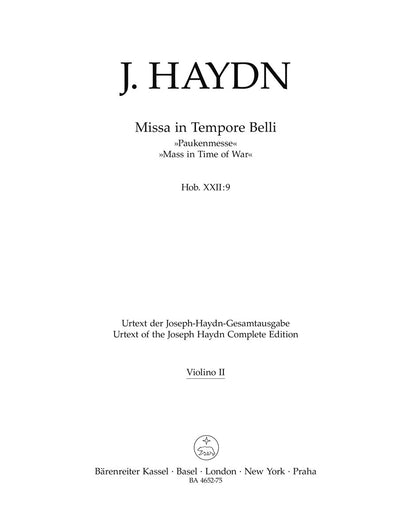 Missa In Tempore Belli Hob.Xxii:9 "Mass In Time Of War"