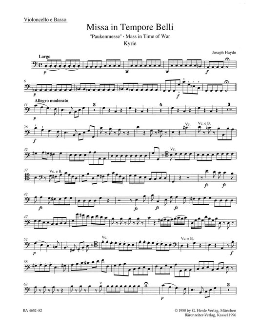Missa In Tempore Belli Hob.Xxii:9 "Mass In Time Of War"