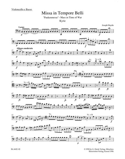 Missa In Tempore Belli Hob.Xxii:9 "Mass In Time Of War"