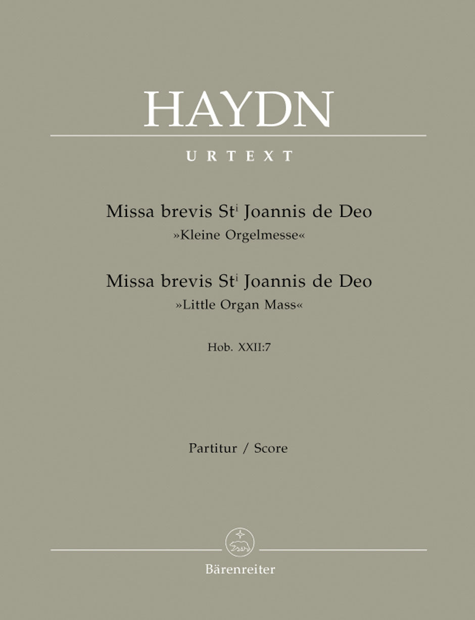Missa Brevis Sancti Joannis De Deo Hob.Xxii:7 "Little Organ Mass"