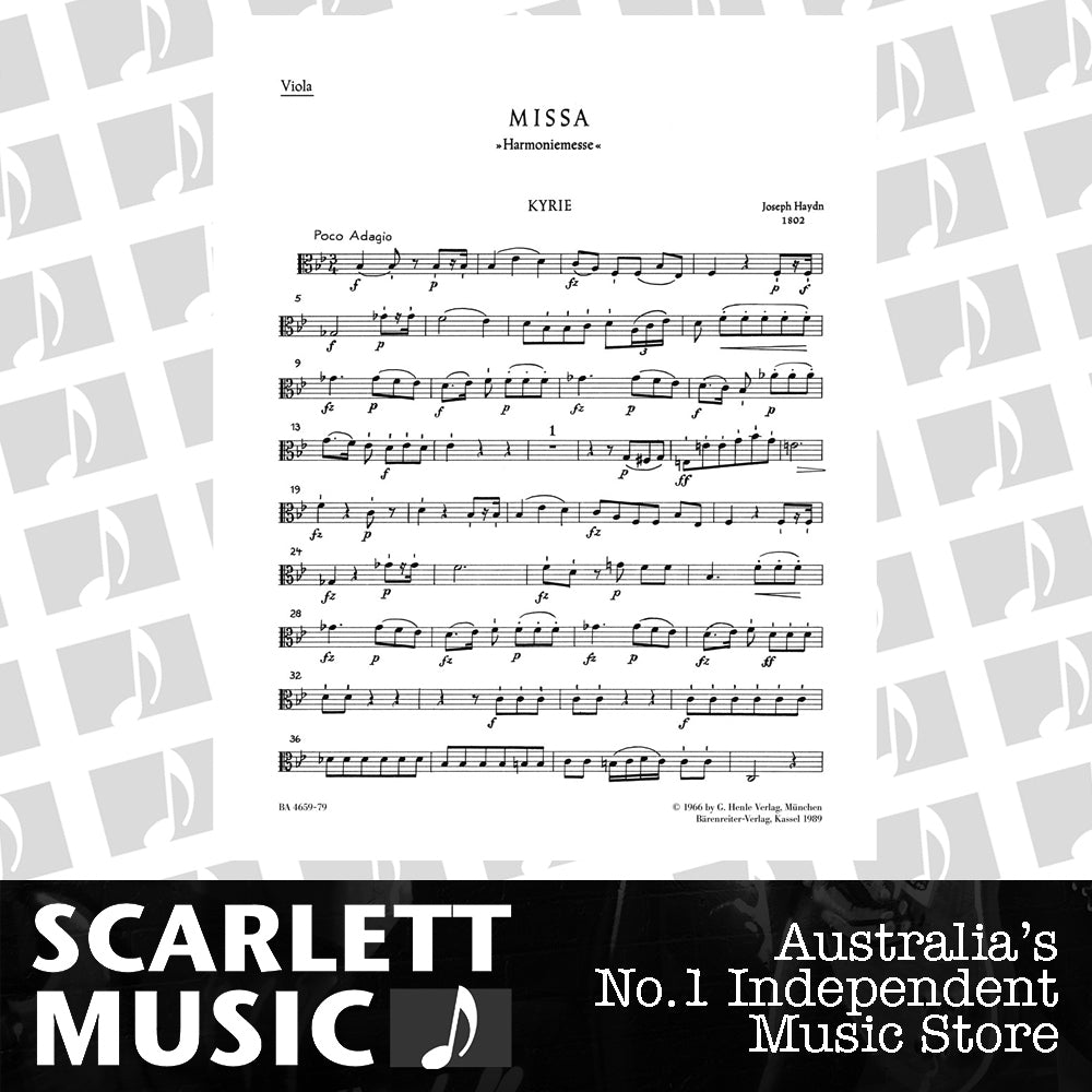 Missa In B-Flat Major Hob.Xxii:14 "Harmony Mass" — view 2