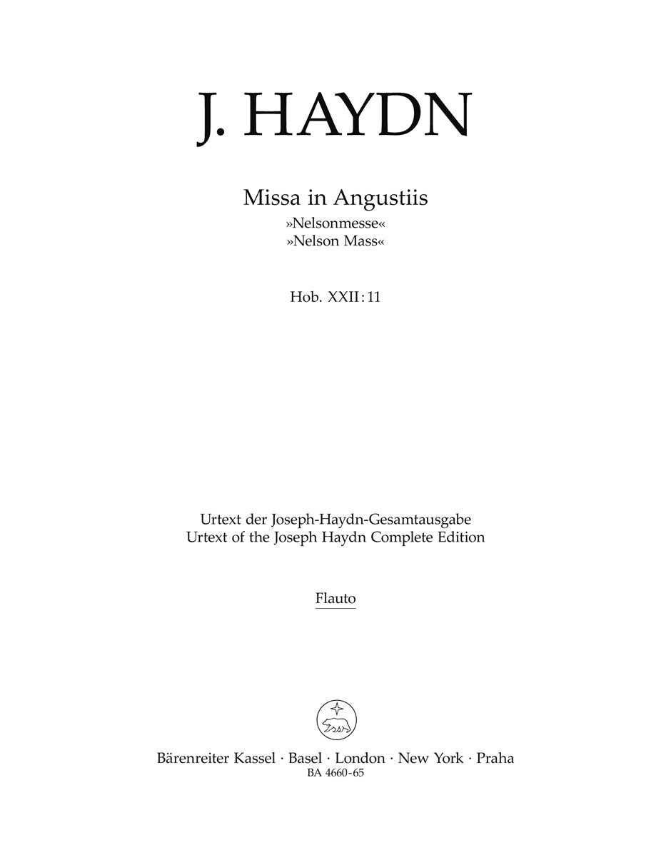 Missa In Angustiis Hob.Xxii:11 "Nelson Mass"