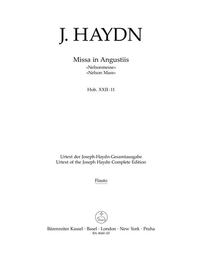 Missa In Angustiis Hob.Xxii:11 "Nelson Mass"