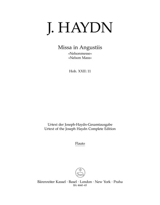 Missa In Angustiis Hob.Xxii:11 "Nelson Mass"