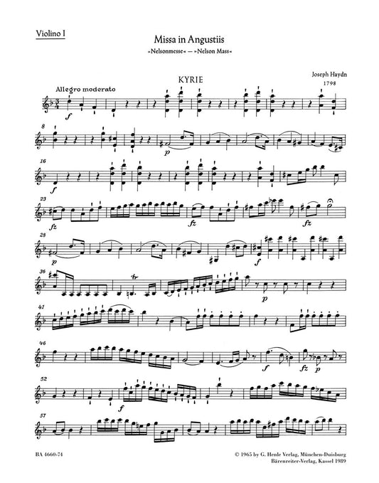 Missa In Angustiis Hob.Xxii:11 "Nelson Mass"