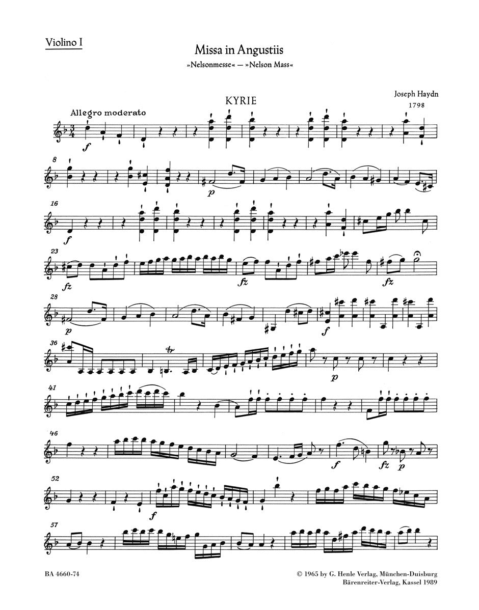 Missa In Angustiis Hob.Xxii:11 "Nelson Mass"
