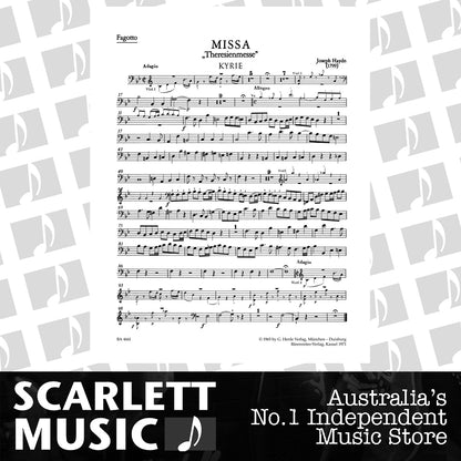 Theresien Mass in B Flat Wind Set - Full Orchestra Sheet Music — view 2
