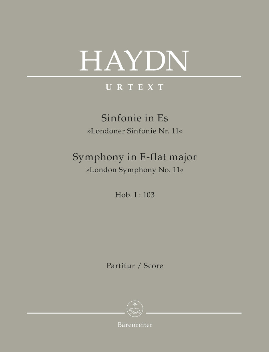 Symphony No 103 in E Flat Wind Set - Full Orchestra Sheet Music