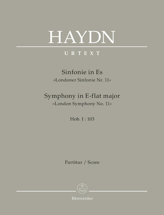 Symphony No 103 in E Flat Wind Set - Full Orchestra Sheet Music