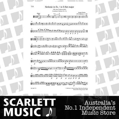 Symphony No 103 in E Flat for Viola Sheet Music — view 2