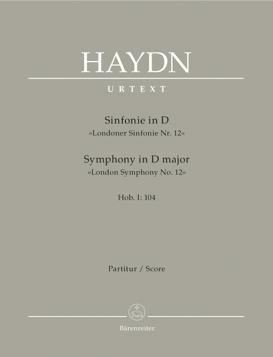 Symphony No 104 in D Full Score