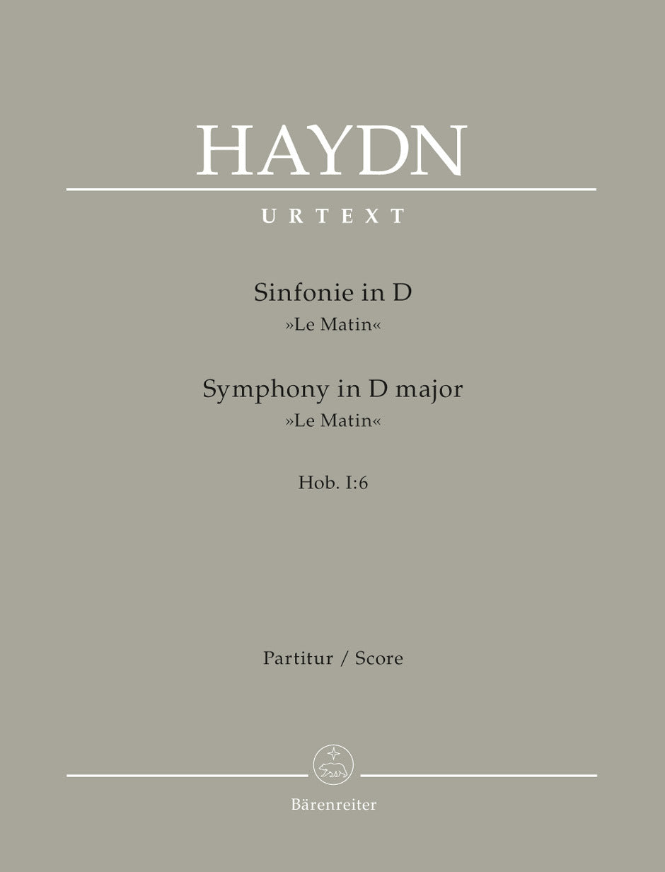 Symphony No 6 in D Le Matin Full Score
