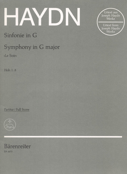 Symphony No 8 in G Le Soir Full Score