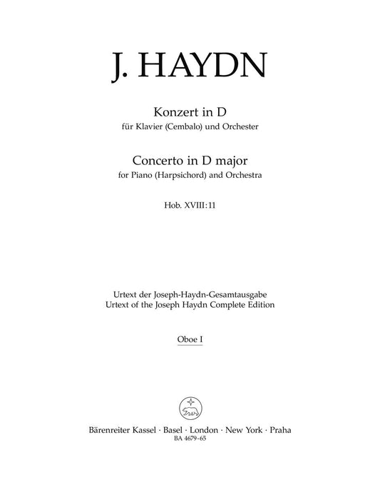 Klavierkonzert D-Dur Hob. Xviii:11