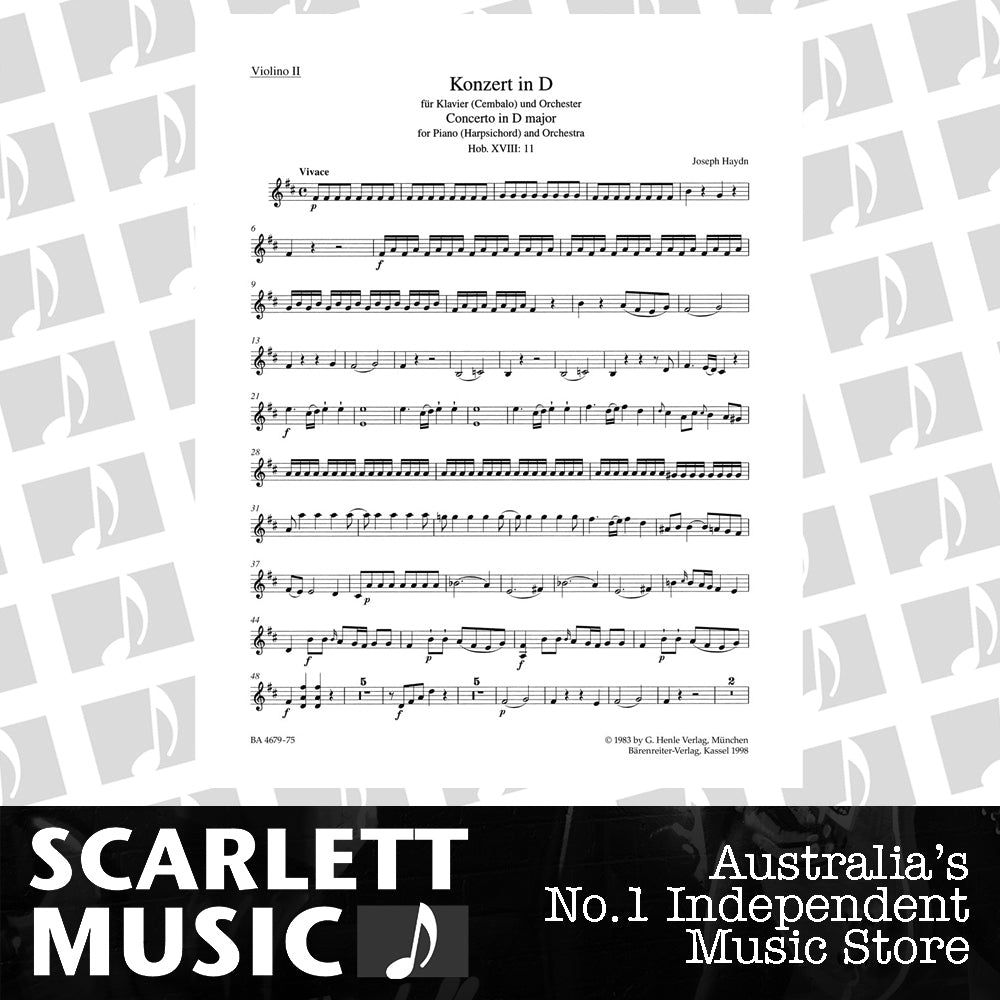 Klavierkonzert D-Dur Hob. Xviii:11 — view 2