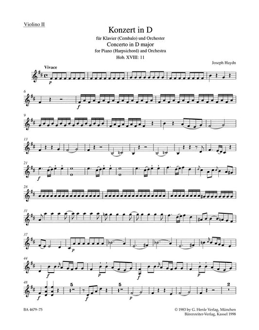 Klavierkonzert D-Dur Hob. Xviii:11