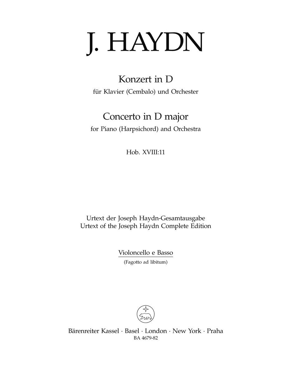 Klavierkonzert D-Dur Hob. Xviii:11