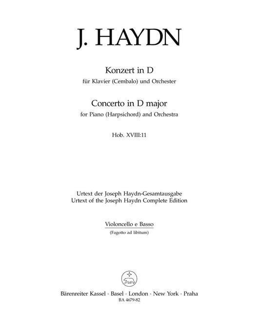 Klavierkonzert D-Dur Hob. Xviii:11