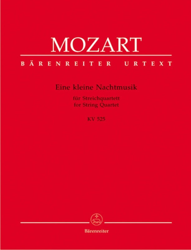 Eine Kleine Nachtmusik String Quartet Parts Book
