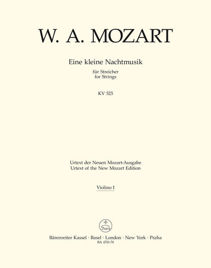 Eine Kleine Nachtmusik For Strings In G Major K. 525
