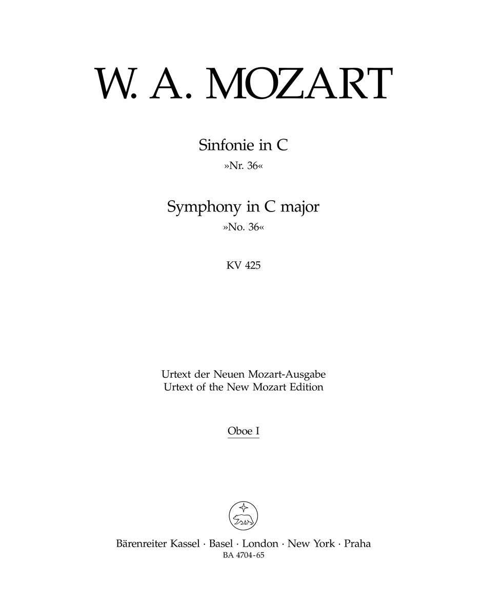 Symphony No 36 in C K 425 for Full Orchestra Sheet Music
