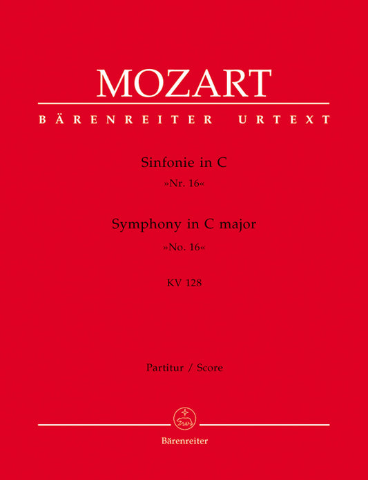 Symphony No 16 in C K128 Wind Set - Full Orchestra Sheet Music