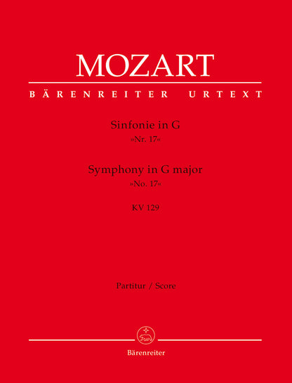 Symphony No 17 in G K129 Full Orchestra Sheet Music