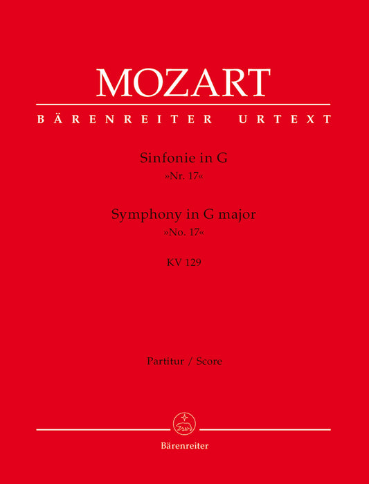 Symphony No 17 in G K129 Full Orchestra Sheet Music