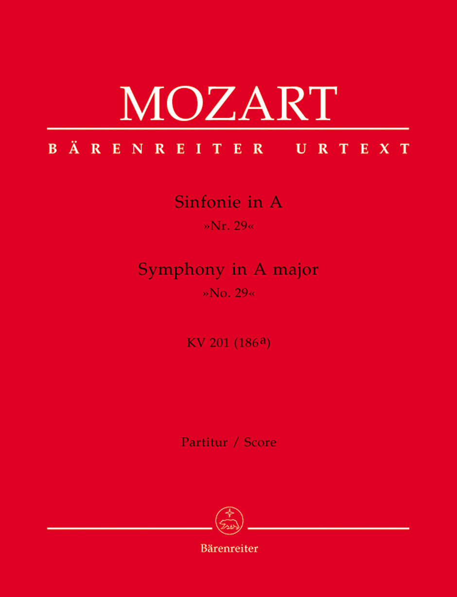 Symphony No 29 in A K 201 Full Orchestra Sheet Music